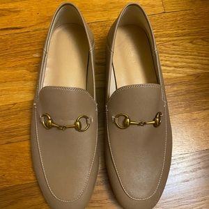 Designer inspired horsebit loafers, size 8